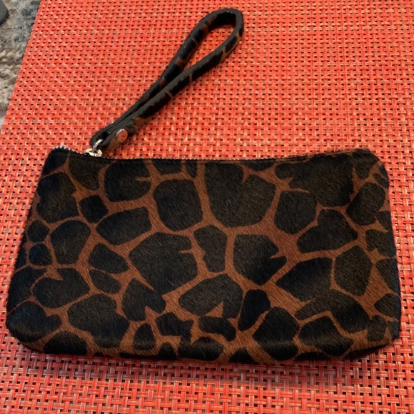 In  Pell Leather Italian Animal Print Wristlet - Picture 5 of 6